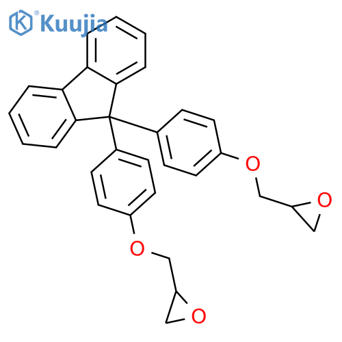 2,2'-((((9H-Fluorene-9,9-diyl)bis(4,1-phenylene))-bis(oxy))bis(methylene))bis(oxirane) structure