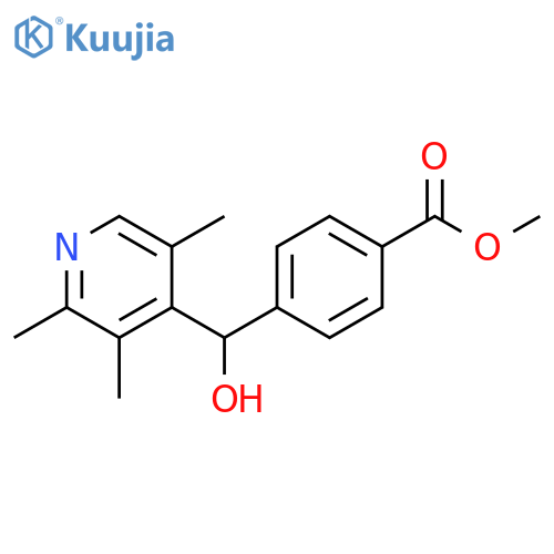 Benzoic acid, 4-[hydroxy(2,3,5-trimethyl-4-pyridinyl)methyl]-, methyl ester structure