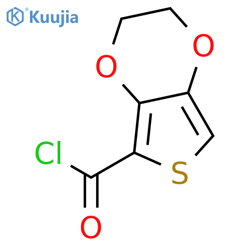 Thieno[3,4-b]-1,4-dioxin-5-carbonylchloride, 2,3-dihydro- structure