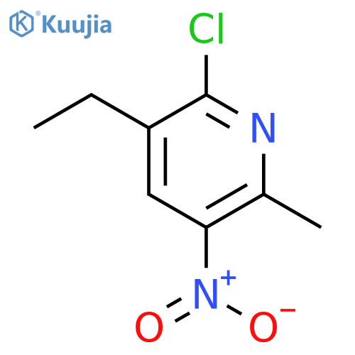 2-Chloro-3-ethyl-6-methyl-5-nitropyridine structure