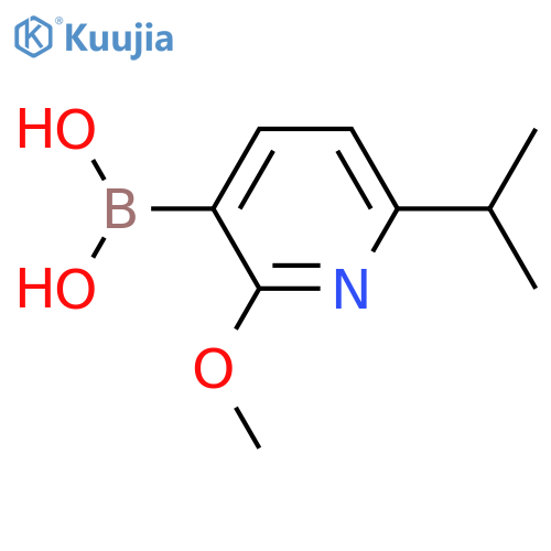 (6-Isopropyl-2-methoxypyridin-3-yl)boronic acid structure