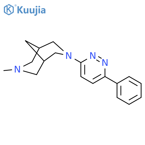 3,7-DIAZABICYCLO[3.3.1]NONANE, 3-METHYL-7-(6-PHENYL-3-PYRIDAZINYL)- structure