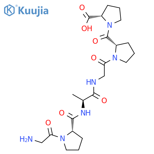 L-PROLINE, 1-[1-[N-[N-(1-GLYCYL-L-PROLYL)-L-ALANYL]GLYCYL]-L-PROLYL]- structure