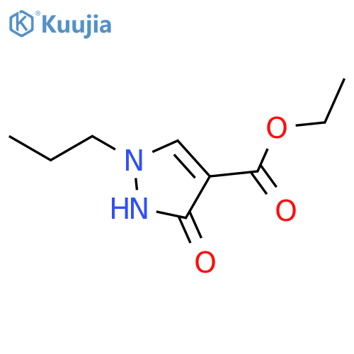1H-Pyrazole-4-carboxylic acid, 2,3-dihydro-3-oxo-1-propyl-, ethyl ester structure