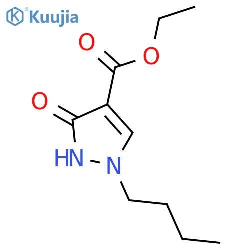 1H-PYRAZOLE-4-CARBOXYLIC ACID, 1-BUTYL-2,3-DIHYDRO-3-OXO-, ETHYL ESTER structure