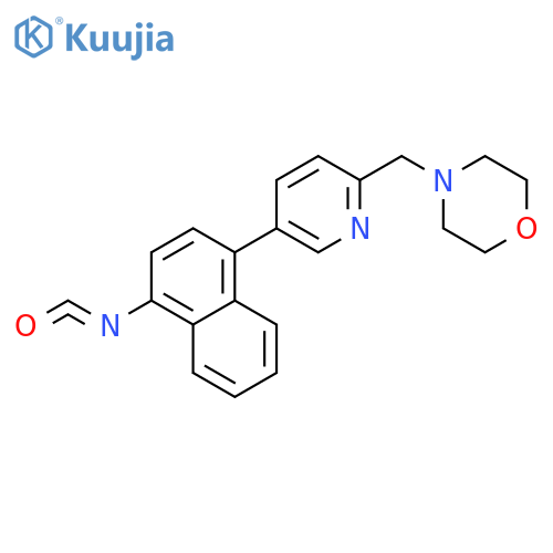 Morpholine, 4-[[5-(4-isocyanato-1-naphthalenyl)-2-pyridinyl]methyl]- structure