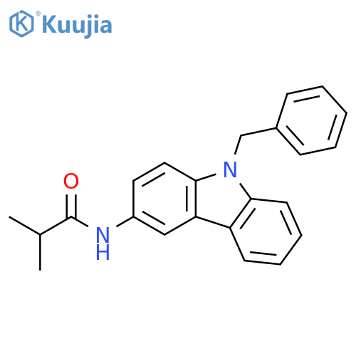 PROPANAMIDE, 2-METHYL-N-[9-(PHENYLMETHYL)-9H-CARBAZOL-3-YL]- structure