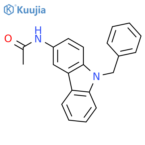 Acetamide, N-[9-(phenylmethyl)-9H-carbazol-3-yl]- structure