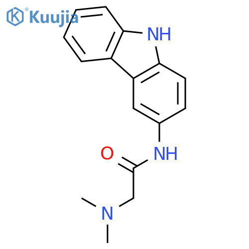 Acetamide, N-9H-carbazol-3-yl-2-(dimethylamino)- structure