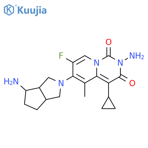 1H-Pyrido[1,2-c]pyrimidine-1,3(2H)-dione, 2-amino-6-(4-aminohexahydrocyclopenta[c]pyrrol-2(1H)-yl)-4-cyclopropyl-7-fluoro-5-methyl- structure