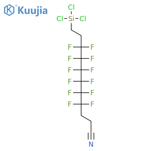 Undecanenitrile, 4,4,5,5,6,6,7,7,8,8,9,9-dodecafluoro-11-(trichlorosilyl)- structure