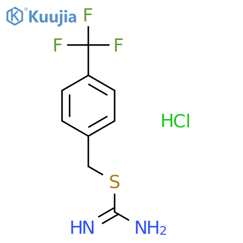 Carbamimidothioic acid,[4-(trifluoromethyl)phenyl]methyl ester, hydrochloride (1:1) structure