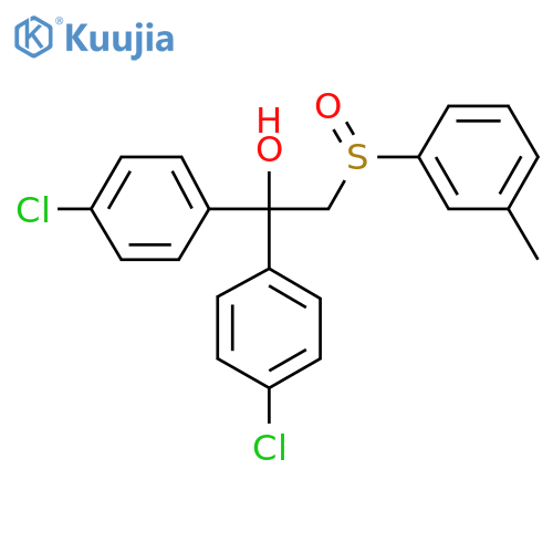 1,1-BIS(4-CHLOROPHENYL)-2-[(3-METHYLPHENYL)SULFINYL]-1-ETHANOL structure
