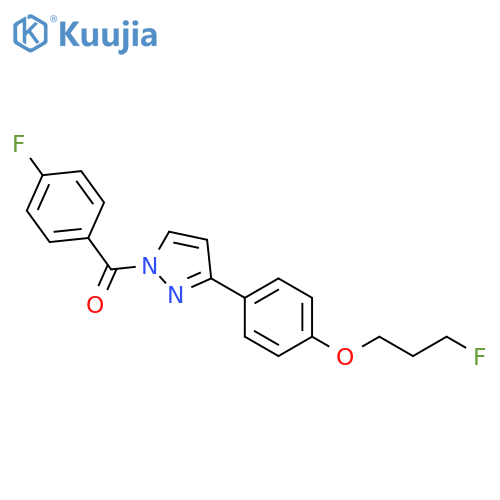 (4-FLUOROPHENYL)(3-[4-(3-FLUOROPROPOXY)PHENYL]-1H-PYRAZOL-1-YL)METHANONE structure