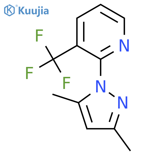 2-(3,5-Dimethyl-1H-pyrazol-1-yl)-3-(trifluoromethyl)pyridine structure