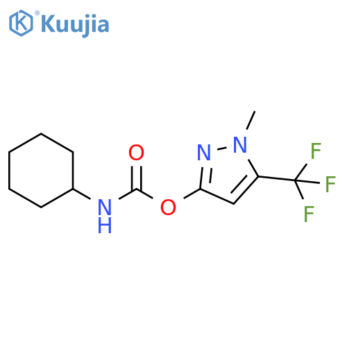 Carbamic acid, cyclohexyl-, 1-methyl-5-(trifluoromethyl)-1H-pyrazol-3-yl ester (9CI) structure