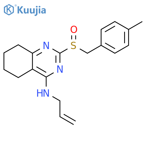 N-allyl-2-[(4-methylbenzyl)sulfinyl]-5,6,7,8-tetrahydro-4-quinazolinamine structure