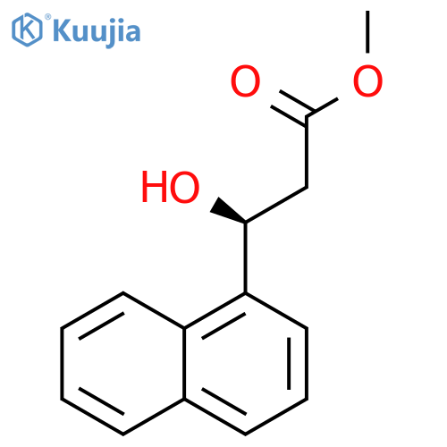 methyl (3S)-3-hydroxy-3-(naphthalen-1-yl)propanoate structure