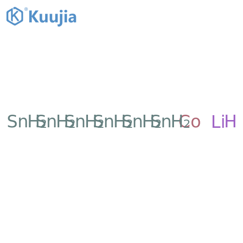 Cobalt, compd. with lithium and tin (1:1:6) structure