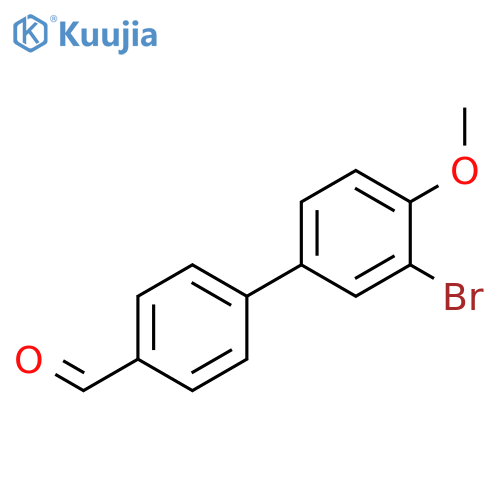 [1,1'-Biphenyl]-4-carboxaldehyde, 3'-bromo-4'-methoxy- structure