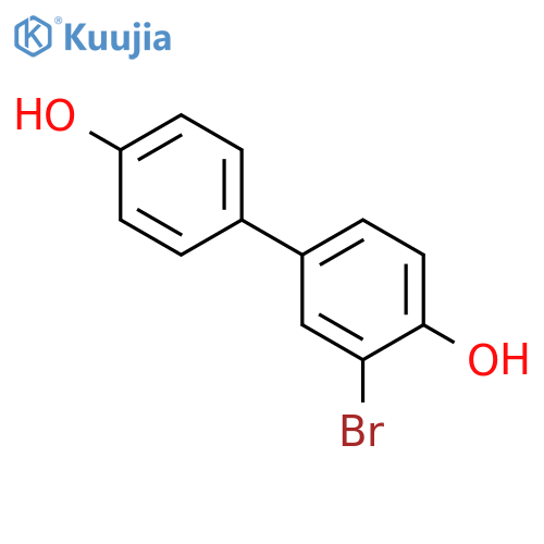 [1,1'-Biphenyl]-4,4'-diol, 3-bromo- structure