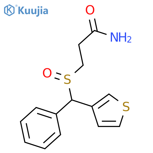 PROPANAMIDE, 3-[(PHENYL-3-THIENYLMETHYL)SULFINYL]- structure