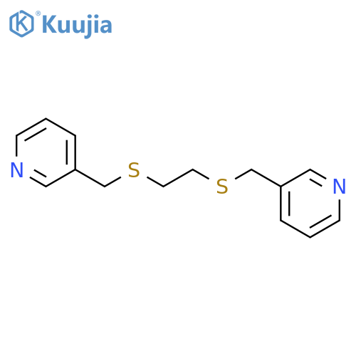 PYRIDINE, 3,3'-[1,2-ETHANEDIYLBIS(THIOMETHYLENE)]BIS- structure