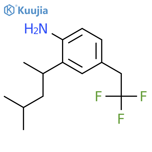 BENZENAMINE, 2-(1,3-DIMETHYLBUTYL)-4-(2,2,2-TRIFLUOROETHYL)- structure