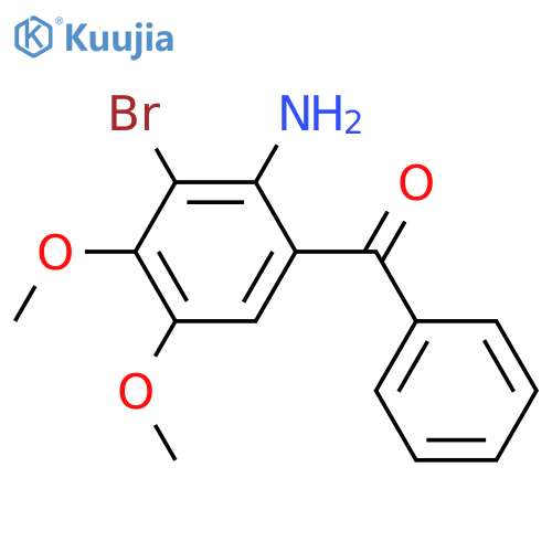Methanone, (2-amino-3-bromo-4,5-dimethoxyphenyl)phenyl- structure