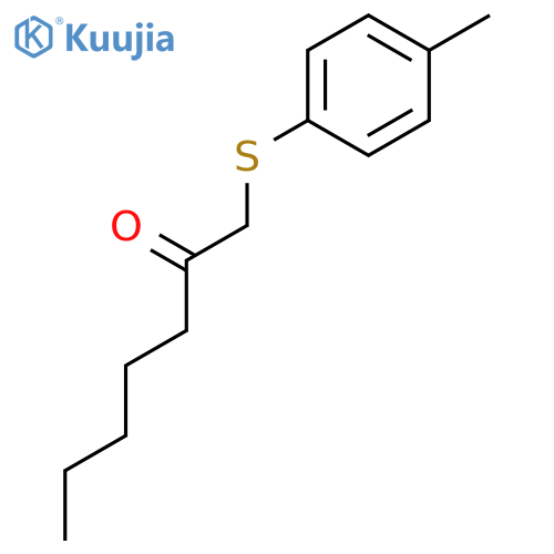 2-HEPTANONE, 1-[(4-METHYLPHENYL)THIO]- structure