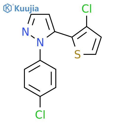 1-(4-chlorophenyl)-5-(3-chloro-2-thienyl)-1H-pyrazole structure