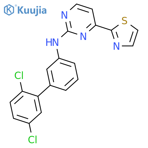 2-Pyrimidinamine, N-(2',5'-dichloro[1,1'-biphenyl]-3-yl)-4-(2-thiazolyl)- structure