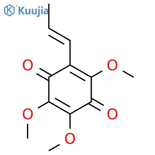 2,3,5-Trimethoxy-6-(prop-1-en-1-yl)cyclohexa-2,5-diene-1,4-dione structure