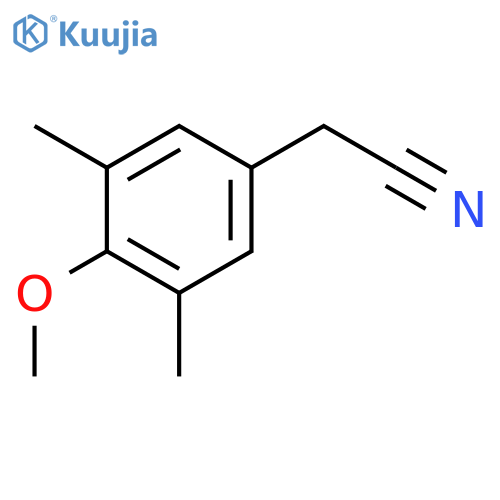 2-(4-methoxy-3,5-dimethylphenyl)acetonitrile structure