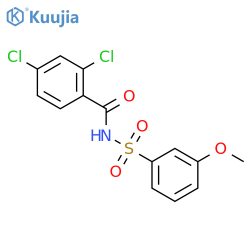 BENZAMIDE, 2,4-DICHLORO-N-[(3-METHOXYPHENYL)SULFONYL]- structure