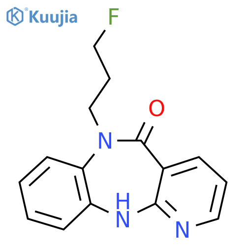 6-(3-fluoropropyl)-6,11-dihydro-5H-pyrido[2,3-b][1,5]benzodiazepin-5-one structure