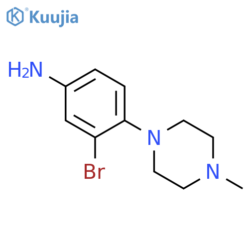 3-bromo-4-(4-methylpiperazin-1-yl)aniline structure