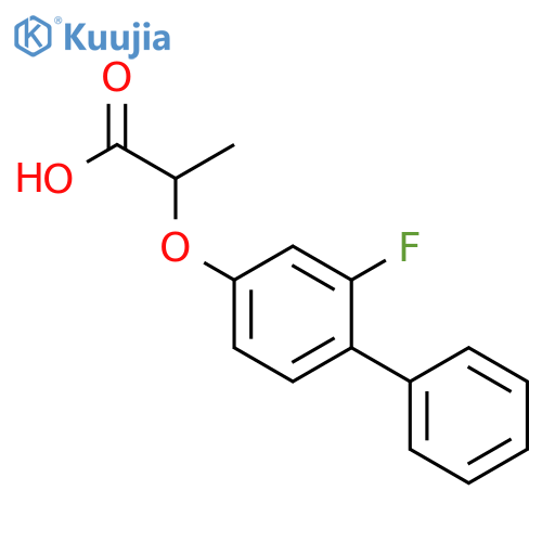 2-(2-Fluoro1,1'-biphenyl-4-yl)oxypropanoic acid structure