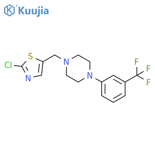 Piperazine, 1-[(2-chloro-5-thiazolyl)methyl]-4-[3-(trifluoromethyl)phenyl]- structure