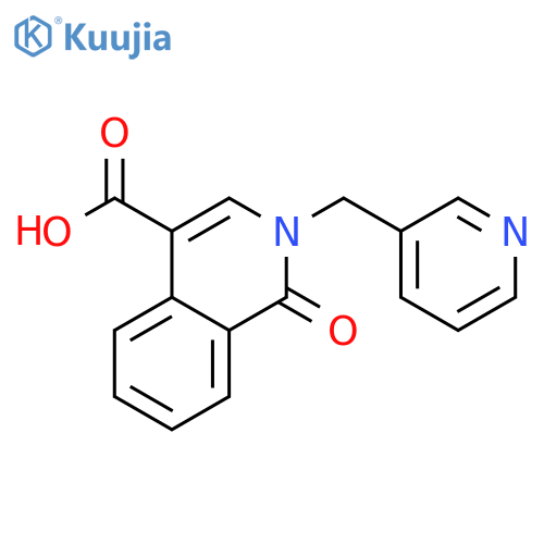 1-Oxo-2-(pyridin-3-ylmethyl)-1,2-dihydroisoquinoline-4-carboxylic Acid structure