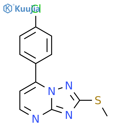 7-(4-Chlorophenyl)-2-(methylsulfanyl)[1,2,4]triazolo[1,5-a]pyrimidine structure