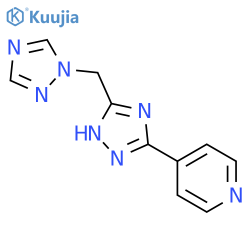 4-5-(1,2,4-Triazol-1-ylmethyl)-1H-1,2,4-triazol-3-ylpyridine structure