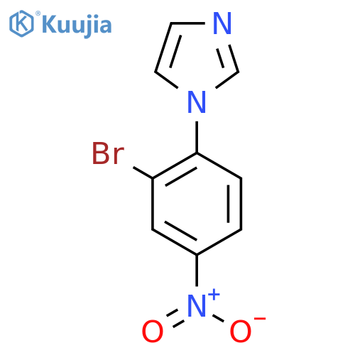 1-(2-bromo-4-nitrophenyl)-1H-imidazole structure