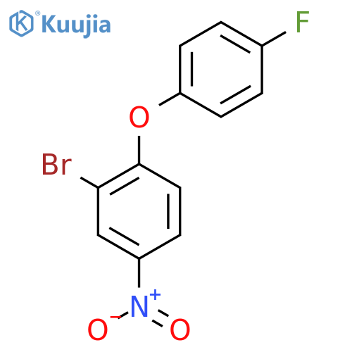 2-bromo-1-(4-fluorophenoxy)-4-nitrobenzene structure