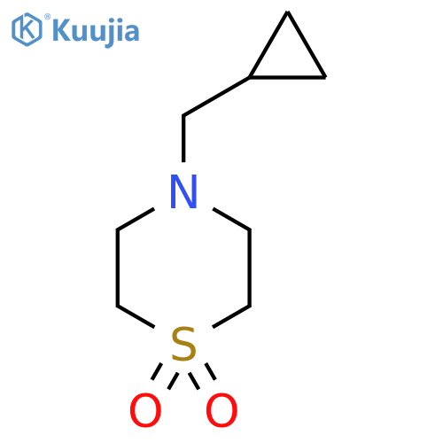 4-(cyclopropylmethyl)-1lambda6-thiomorpholine-1,1-dione structure