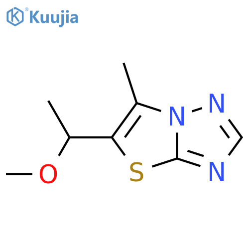 5-(1-Methoxyethyl)-6-methyl-[1,2,4]triazolo[3,2-b][1,3]thiazole structure