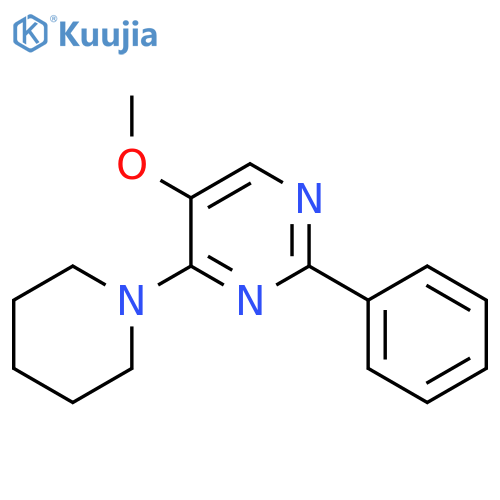 5-Methoxy-2-phenyl-4-piperidinopyrimidine structure