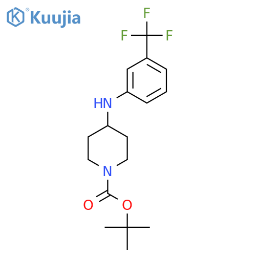 1-BOC-4-(3-TRIFLUOROMETHYL-PHENYLAMINO)-PIPERIDINE structure