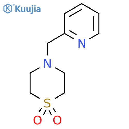 4-[(Pyridin-2-yl)methyl]-1lambda6-thiomorpholine-1,1-dione structure