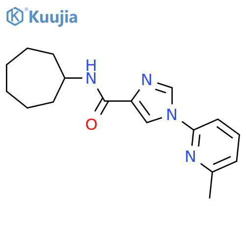 N-CYCLOHEPTYL-1-(6-METHYL-2-PYRIDINYL)-1H-IMIDAZOLE-4-CARBOXAMIDE structure